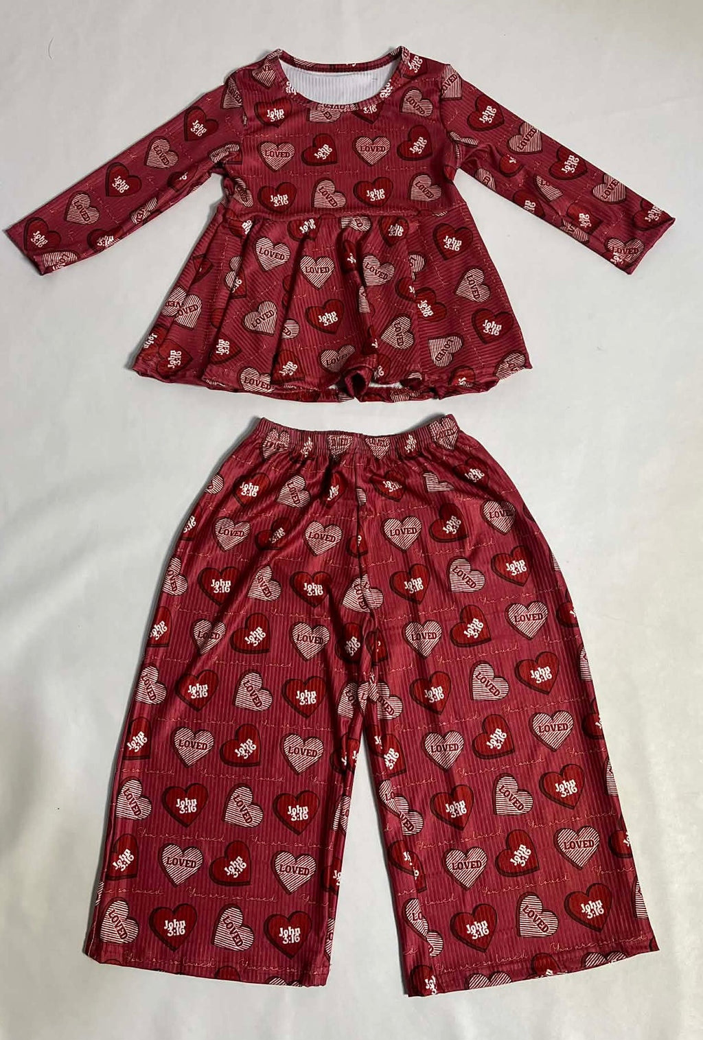 You are so loved ribbed lounge set