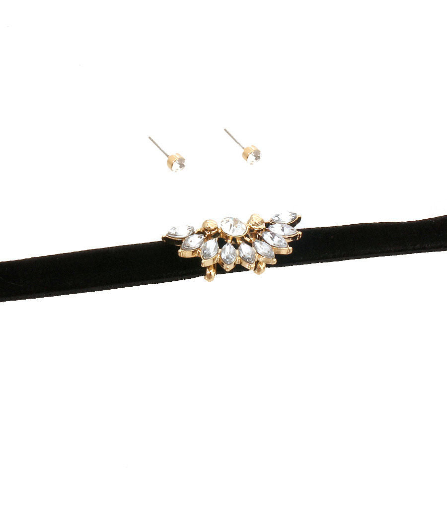 Pendant Choker Necklace Set Trendy Stylish Jewelry Accessory