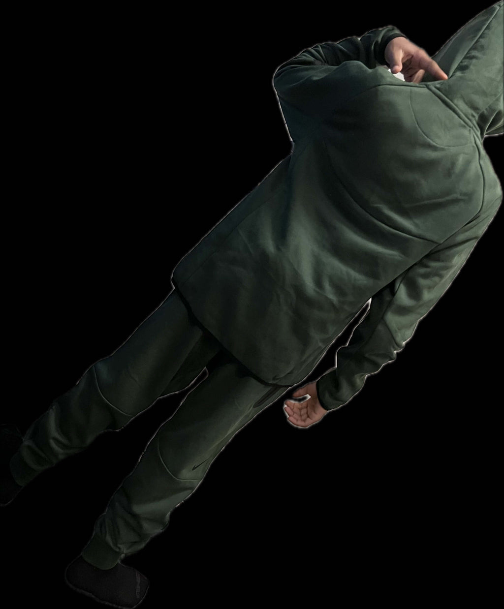 Men’s Tech Lightweight Fleece Sweatsuit, Hoodie Jogger Set, Street Luxe Tracksuit