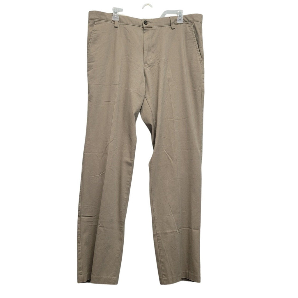 Dockers Mens 38 X 34 Cotton Blend Straight Fit Flat Front Dress Pants w Pockets