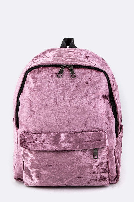 Velour Fashion Backpack
