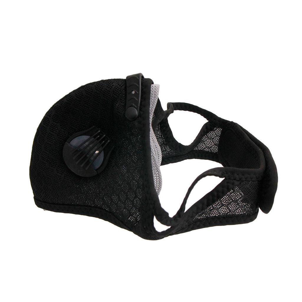 Fashionable Black Mesh Sports Face Mask Stylish Casual Accessory