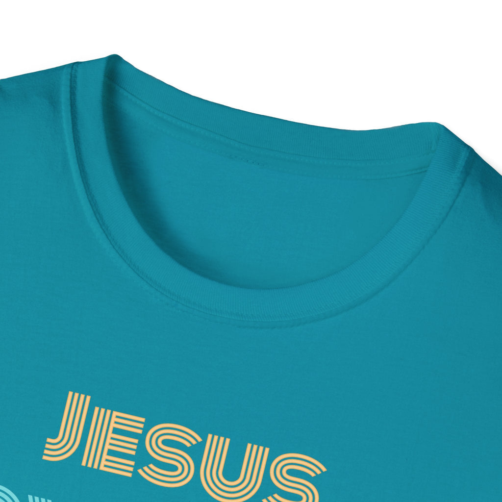 Unisex "Jesus Loves this Hot Mess" Christian Cotton Softstyle T-Shirt