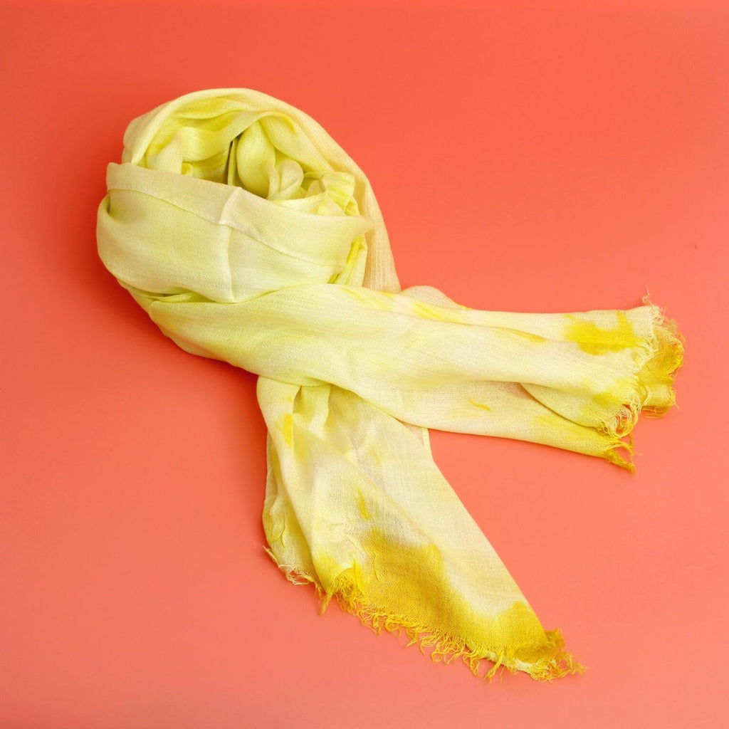 Lightweight Yellow Long Scarf Stylish Casual Accessory
