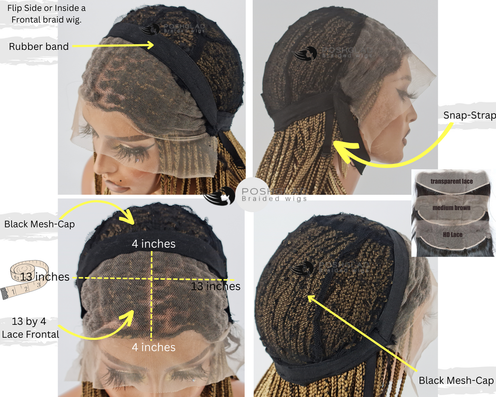 Bob Braid Wig - 13x4 Lace Frontal - Kadijah