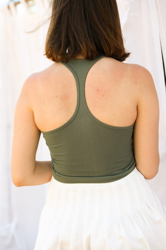High Neck Racerback Top