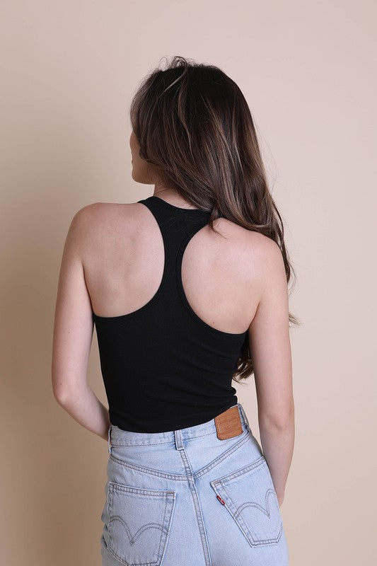 High Neck Racerback Top