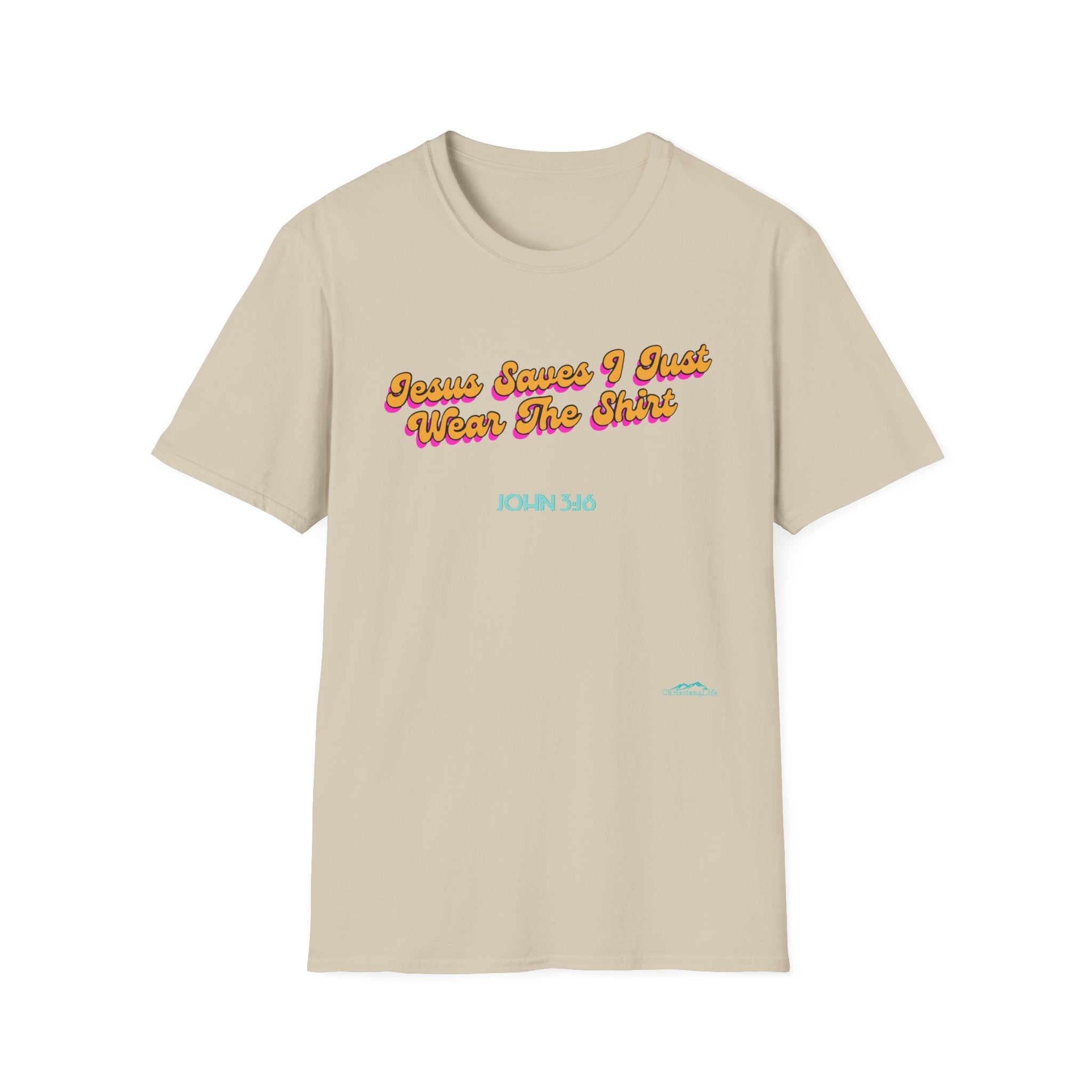"Jesus Saves, I just Wear the Shirt" Unisex Cotton Softstyle T-Shirt