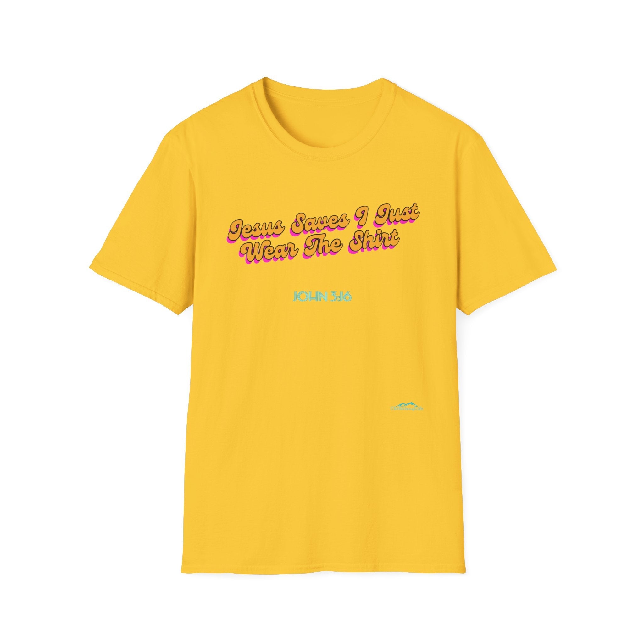 "Jesus Saves, I just Wear the Shirt" Unisex Cotton Softstyle T-Shirt