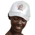 Statement Hat Silver Rhinestone Afro Woman Stylish Accessory
