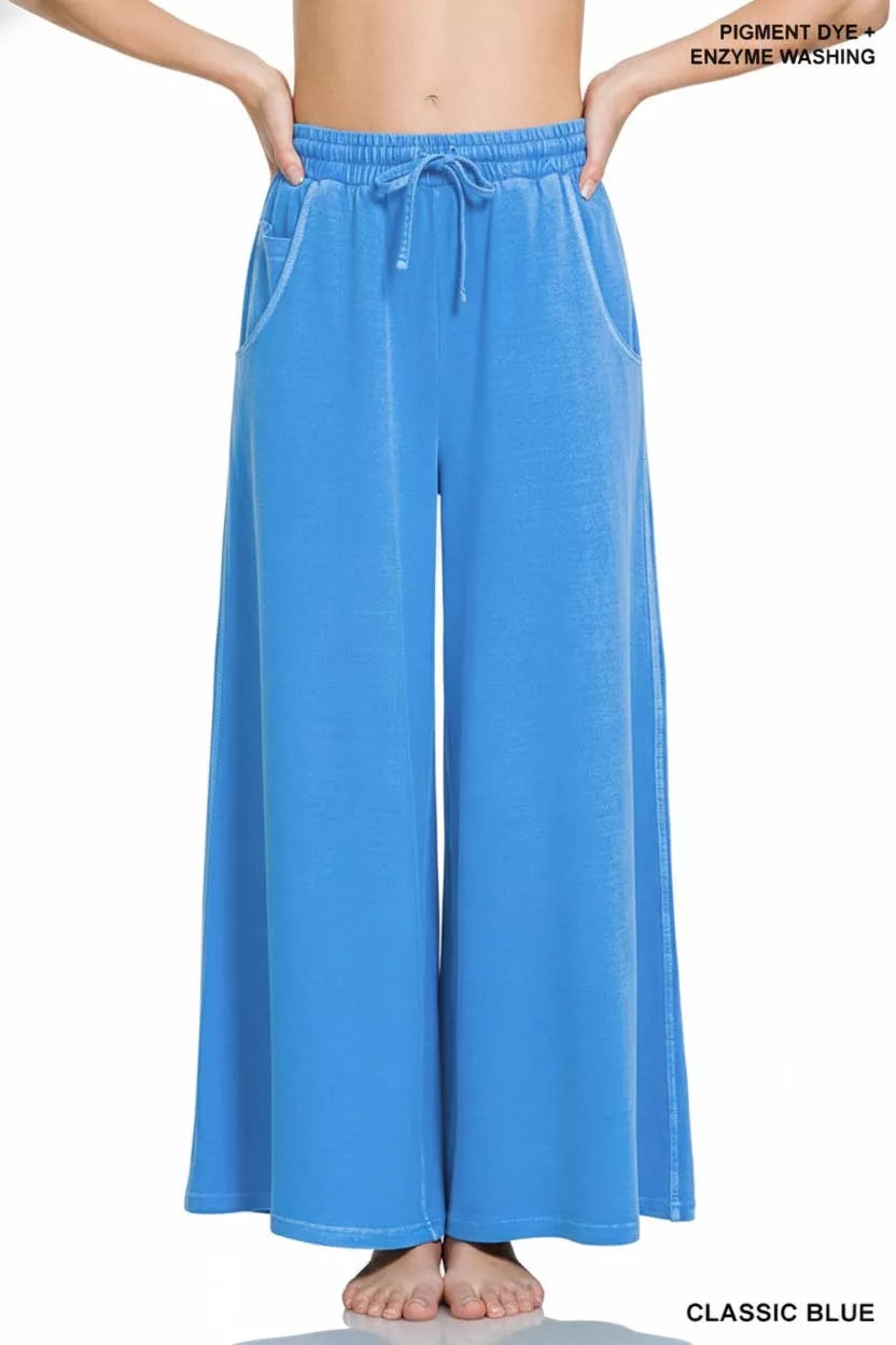 French Terry Pigment Dye & Enzyme Wash Pants
