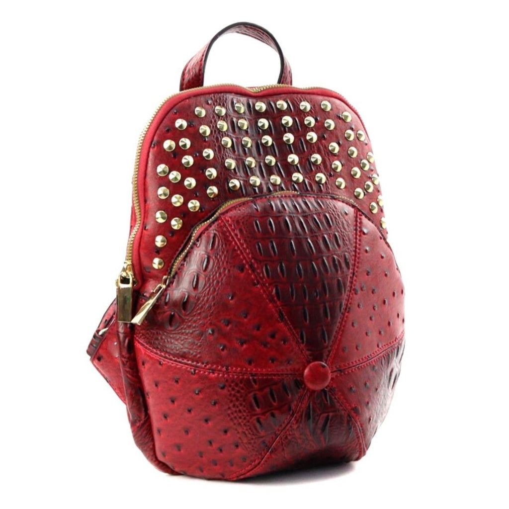 Backpack Shaped Like Red Baseball Hat Stylish Casual Accessory