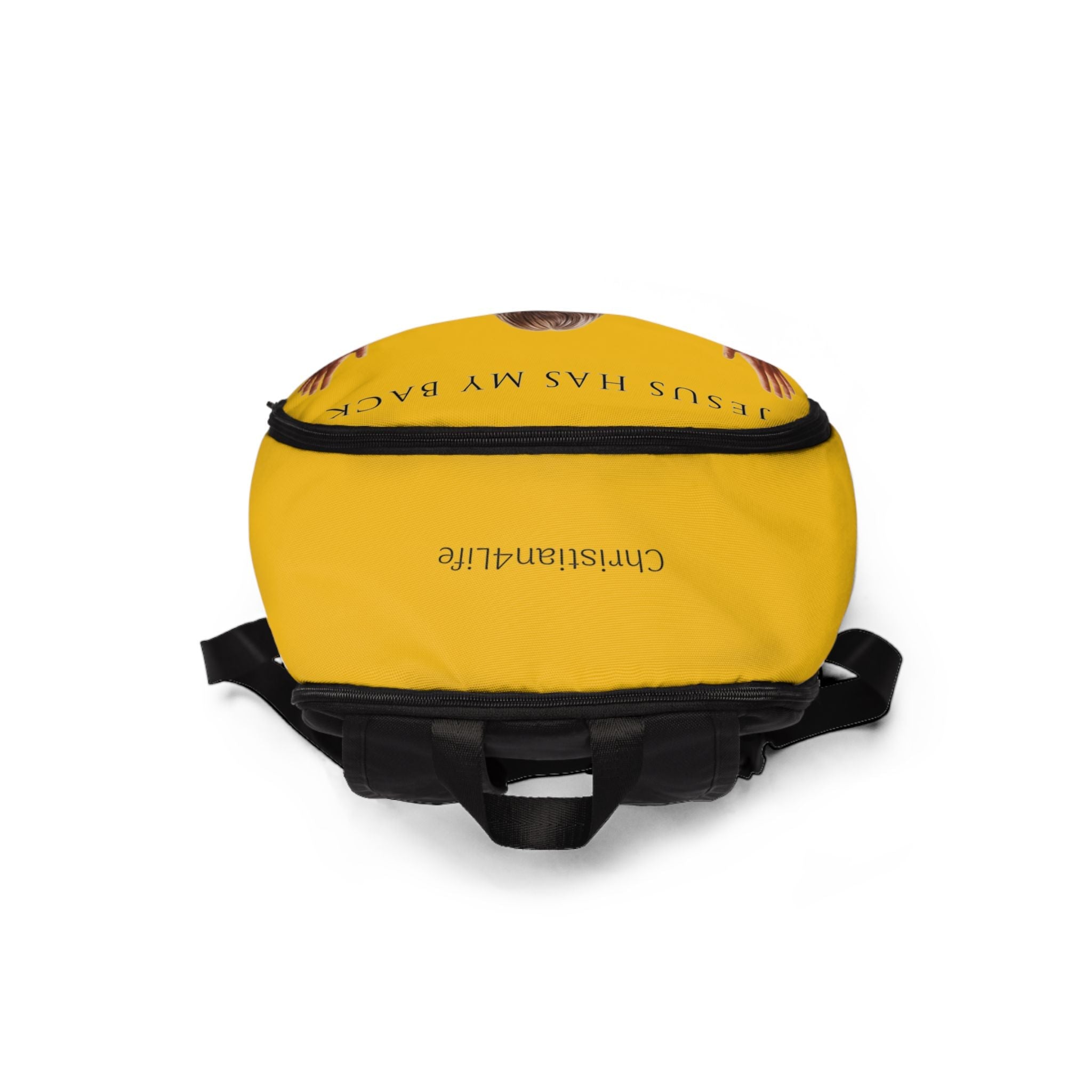 "Jesus Has My Back" Christian Backpack (Choose Yellow Shade))
