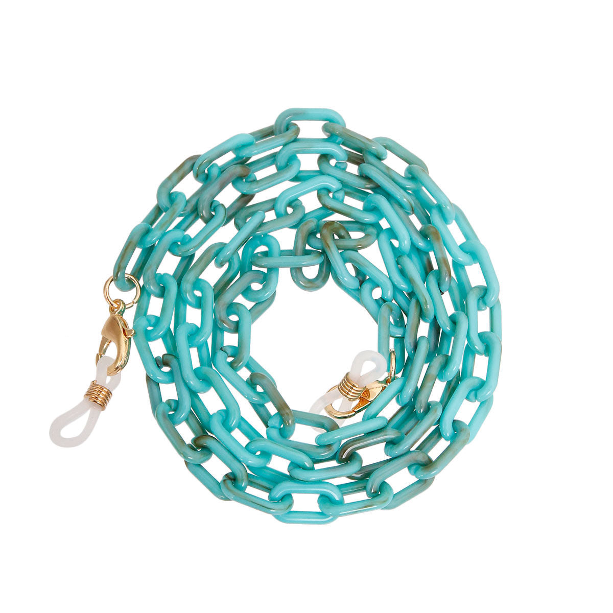 Sunglasses Chain Link Accessory Turquoise Stylish Chic