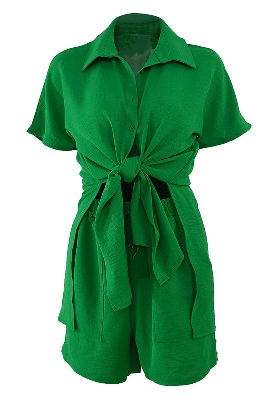 Wrap Me Up Shorts Set