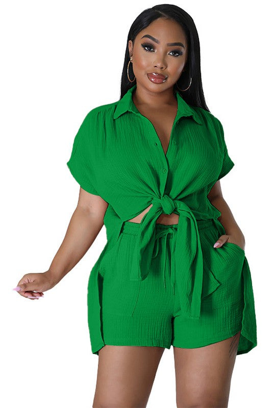 Wrap Me Up Shorts Set
