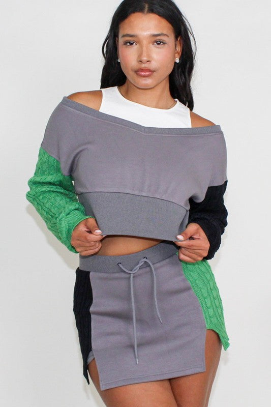 Two-Faced Skirt Set
