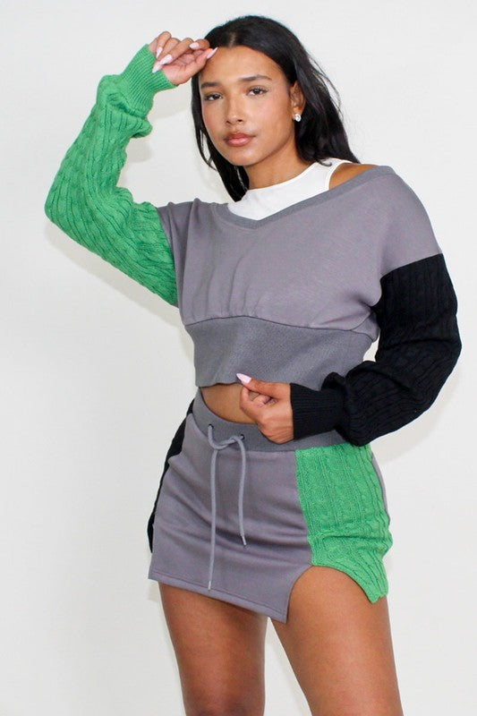 Two-Faced Skirt Set