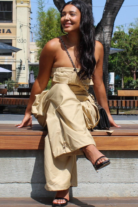 Multi Pocket Safari Jumpsuit