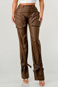 PU Cargo Pants