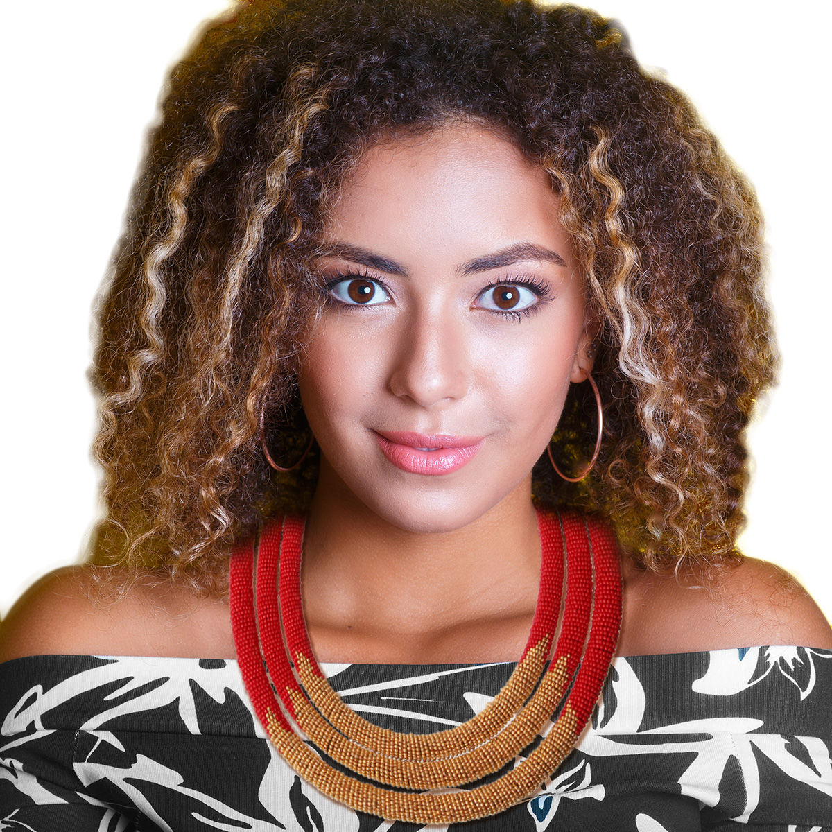 Statement Necklace Red Zulu Maasai Beaded Stylish Chic Jewelry Accessory