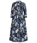 Audrey Dress #1 Black Blue Long Dress