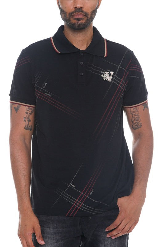 V Logo Polo Shirt