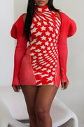 Puff Polka Dot Mini Dress
