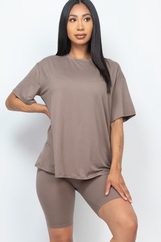 Loose Oversized Biker Set