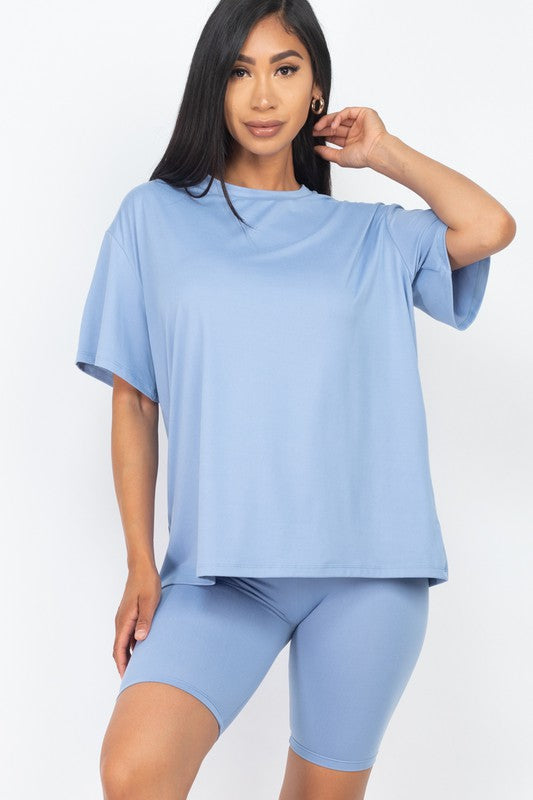 Loose Oversized Biker Set