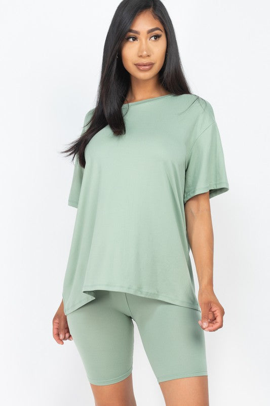 Loose Oversized Biker Set