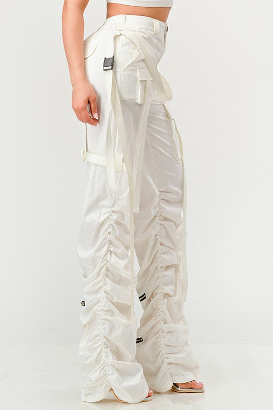 Ruched Utility Pants