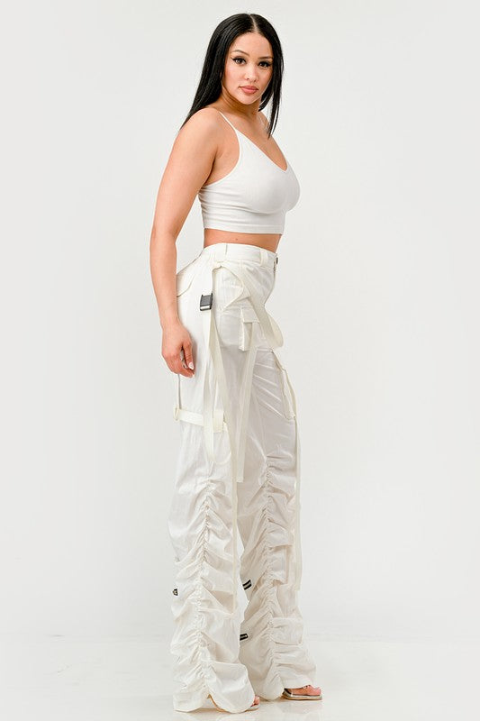 Ruched Utility Pants