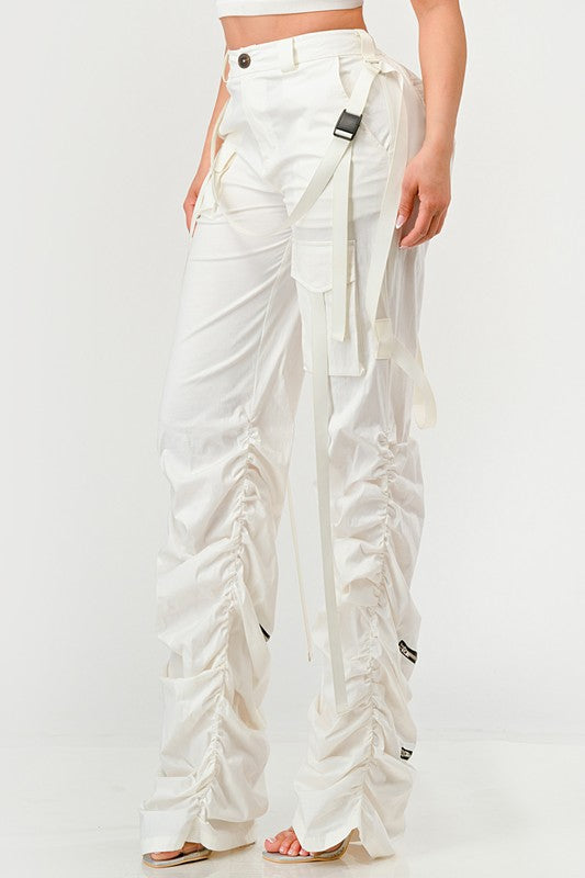 Ruched Utility Pants