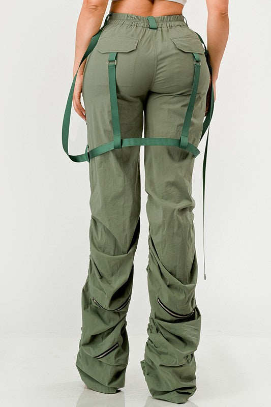 Ruched Utility Pants