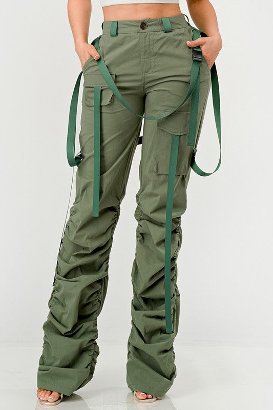 Ruched Utility Pants