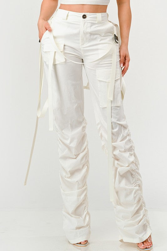 Ruched Utility Pants