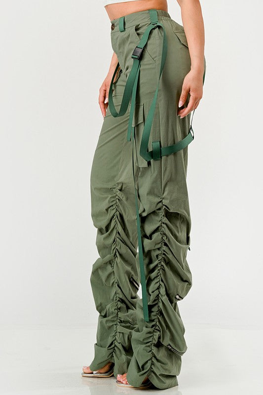 Ruched Utility Pants