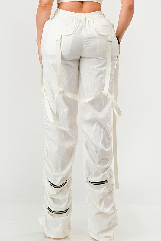 Ruched Utility Pants