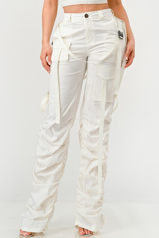Ruched Utility Pants