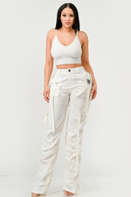 Ruched Utility Pants