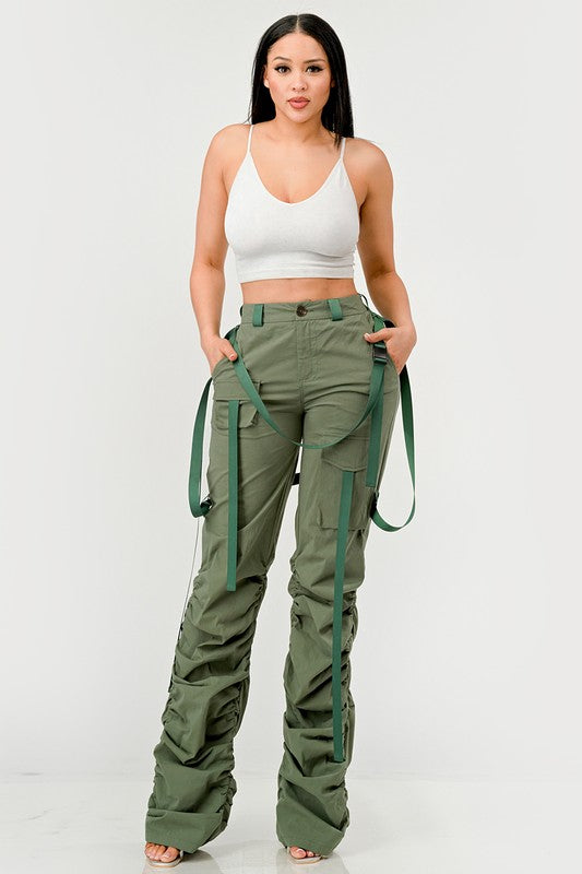 Ruched Utility Pants