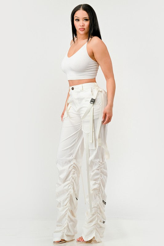 Ruched Utility Pants