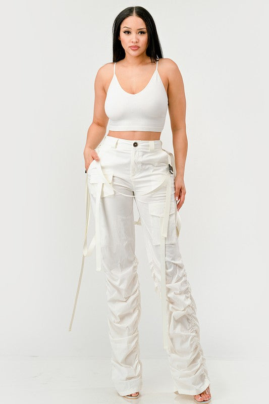 Ruched Utility Pants
