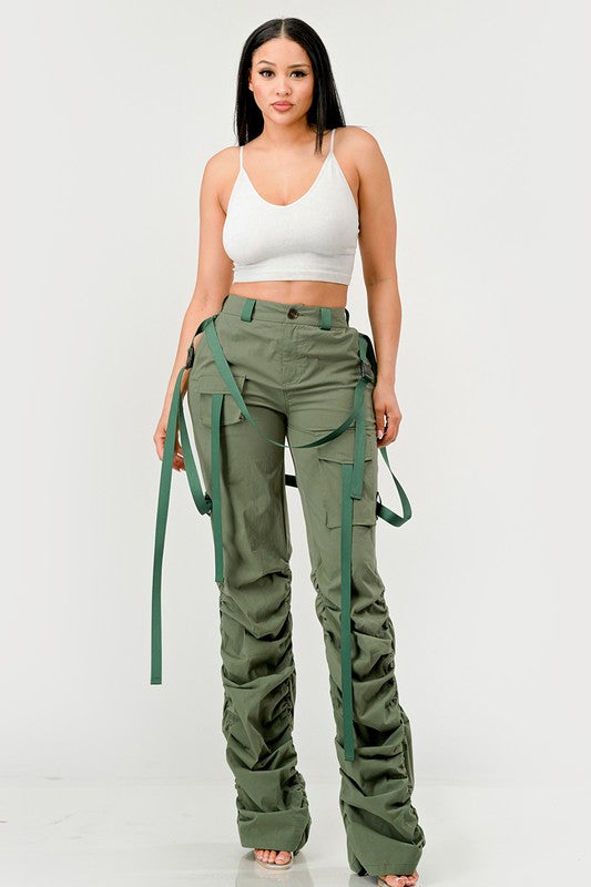 Ruched Utility Pants