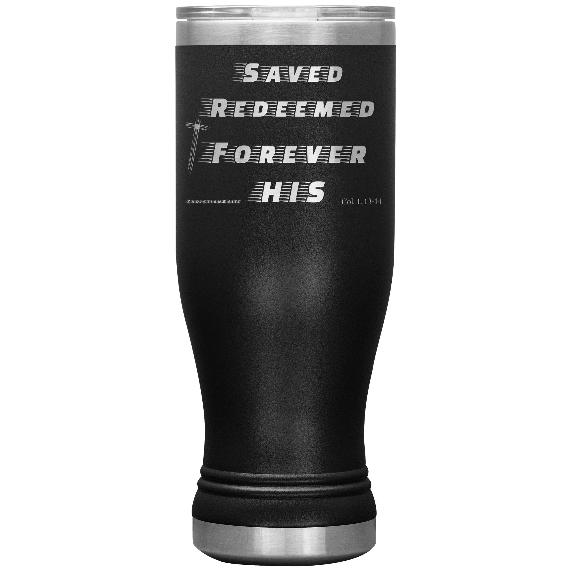 20oz BOHO double insulated tumbler - Saved, Redeemed