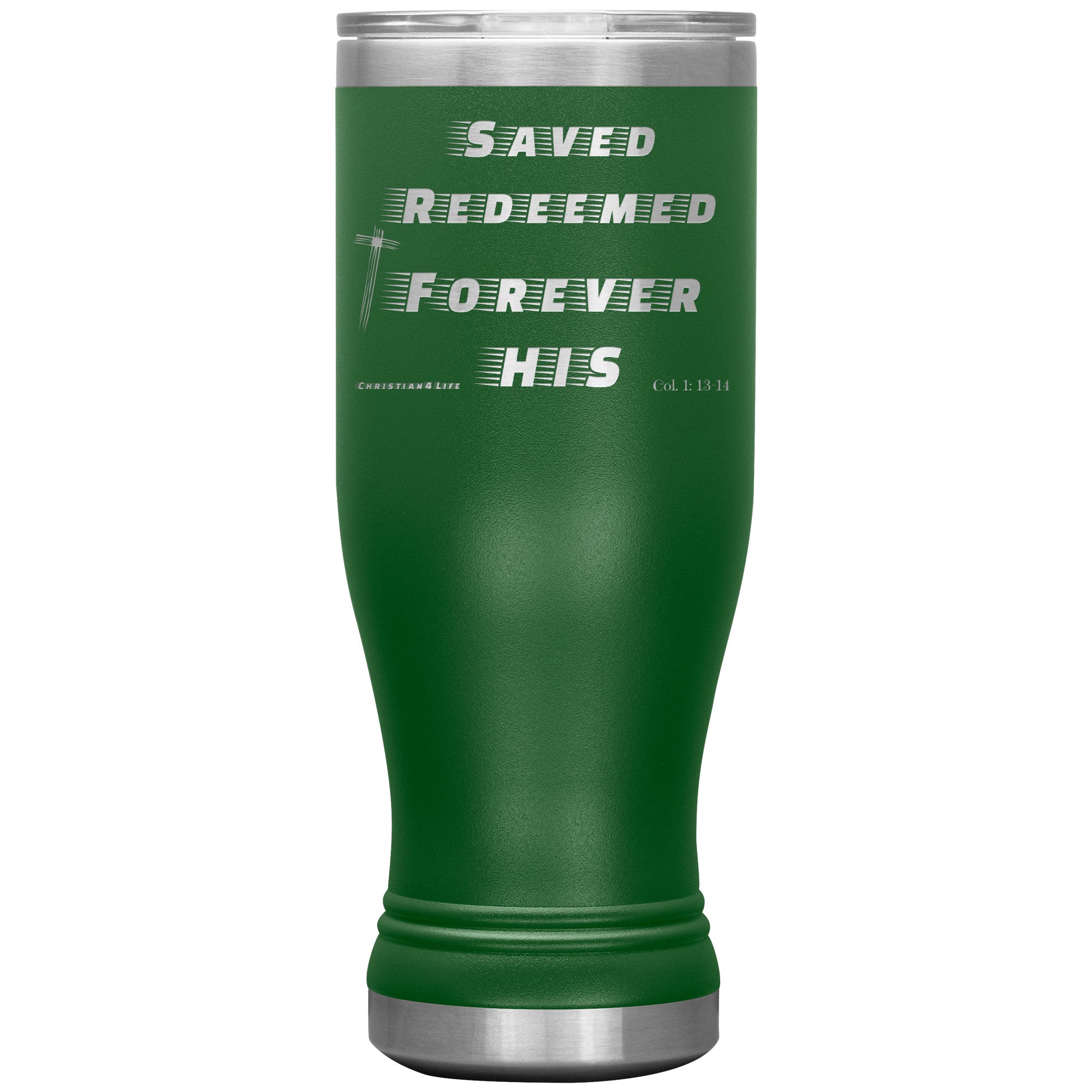20oz BOHO double insulated tumbler - Saved, Redeemed