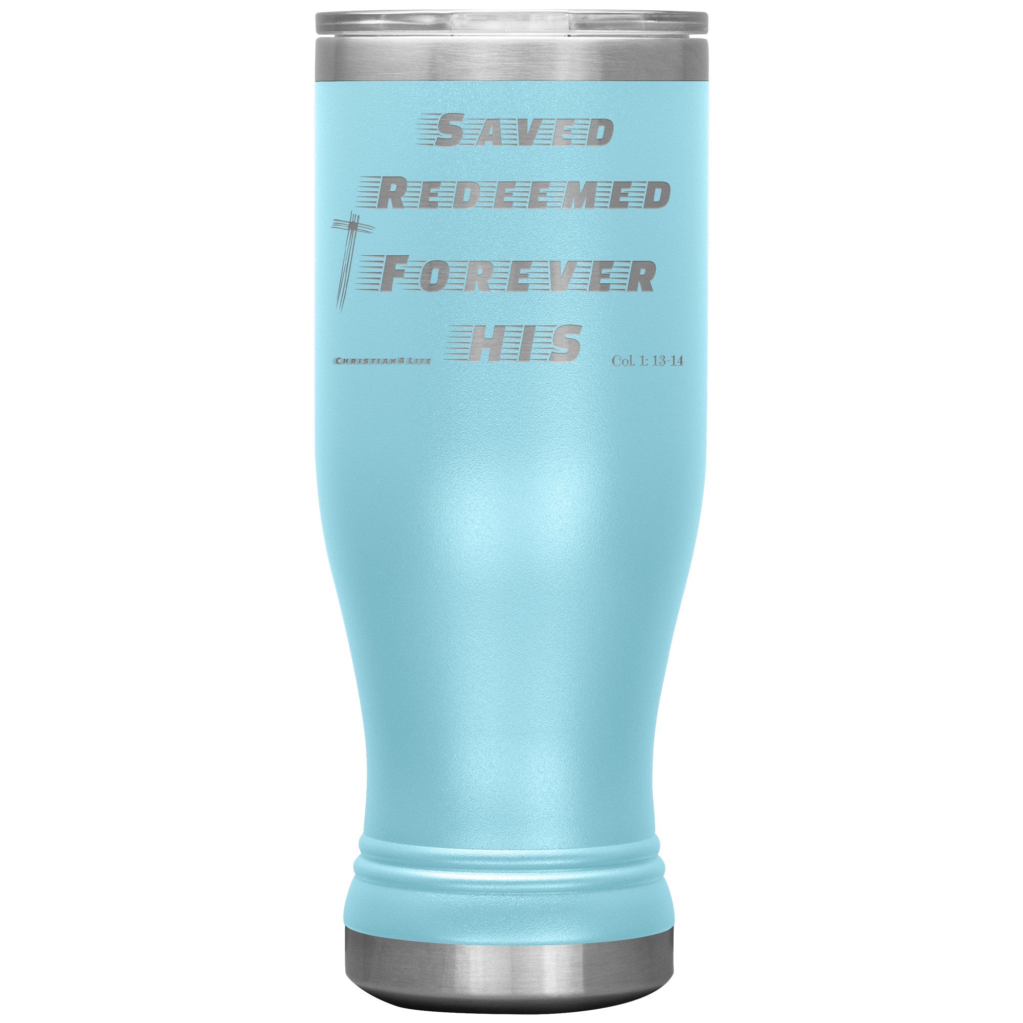20oz BOHO double insulated tumbler - Saved, Redeemed