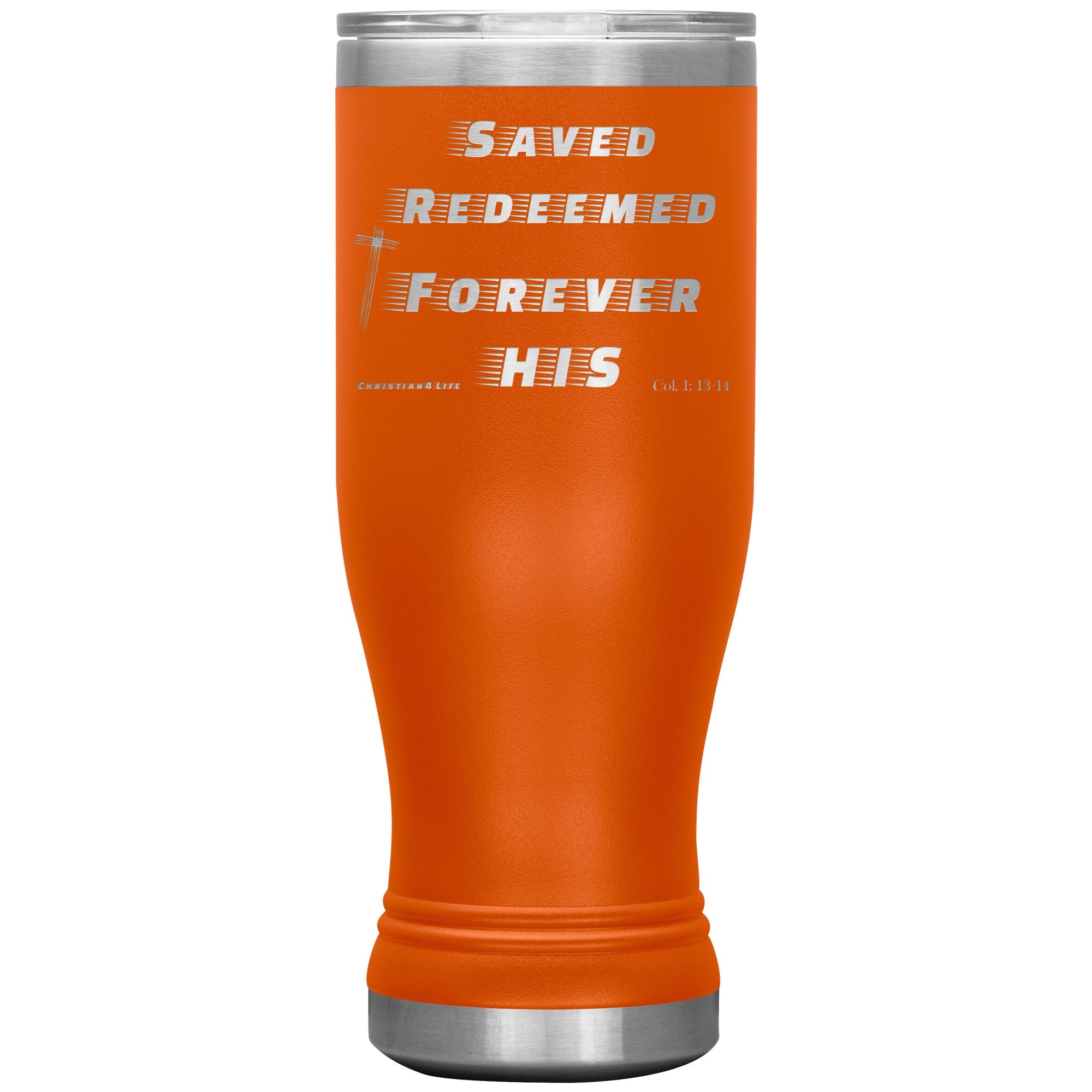 20oz BOHO double insulated tumbler - Saved, Redeemed