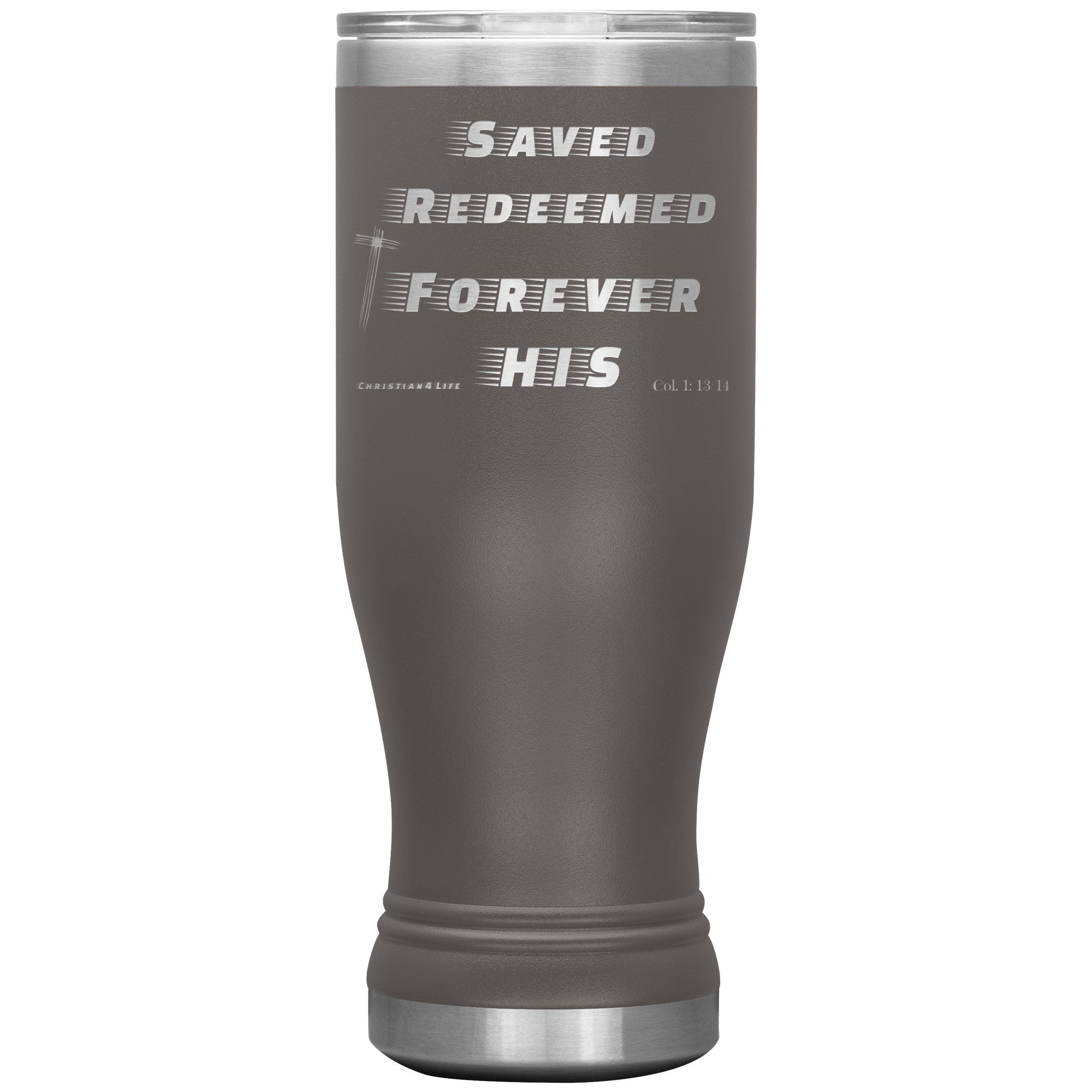 20oz BOHO double insulated tumbler - Saved, Redeemed